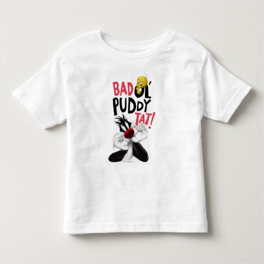 SYLVESTER™ & TWETY™ – 平均Ol' Puddy Tat トドラーTシャツ (正面)
