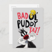 SYLVESTER™ & TWETY™ – 平均Ol' Puddy Tat ポストカード (正面/裏面)