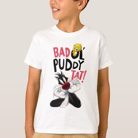 SYLVESTER™ & TWETY™ – 平均Ol' Puddy Tat Tシャツ (正面)