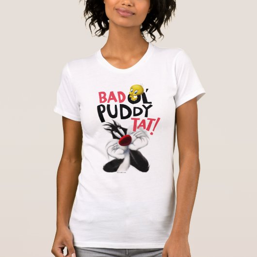 SYLVESTER™ & TWETY™ – 平均Ol' Puddy Tat Tシャツ (正面)