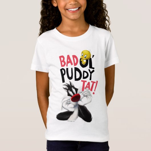 SYLVESTER™ & TWETY™ – 平均Ol' Puddy Tat Tシャツ (正面)