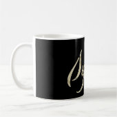 Sylvia white gold Handwriting Tasse Kaffeetasse コーヒーマグカップ (左)