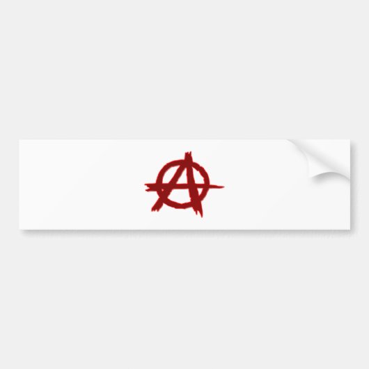Symbol anarchie anarchy バンパーステッカー (正面)