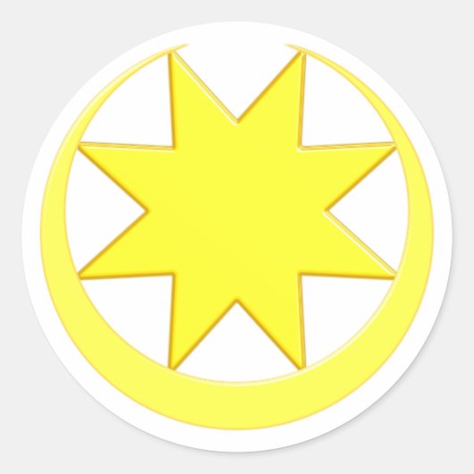 Symbol Astarte Ishtar ラウンドシール (正面)
