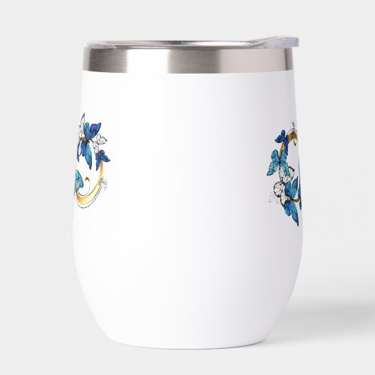 Symbol Infinity of Blue Morpho Butterflies (左面)