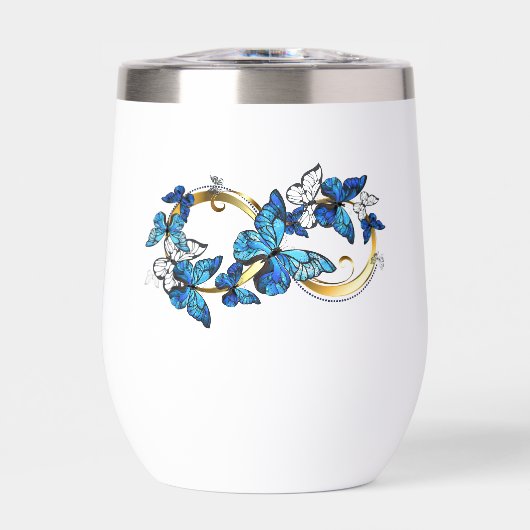 Symbol Infinity of Blue Morpho Butterflies (正面)