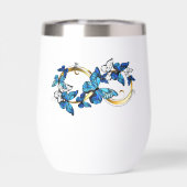 Symbol Infinity of Blue Morpho Butterflies (背面)