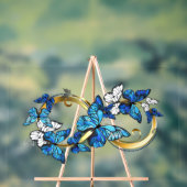 Symbol Infinity of Blue Morpho Butterflies アクリルサイン (ニュートラル)