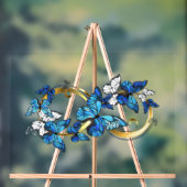 Symbol Infinity of Blue Morpho Butterflies アクリルサイン (ニュートラル)