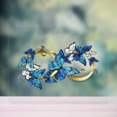 Symbol Infinity of Blue Morpho Butterflies アクリルサイン (ニュートラル)