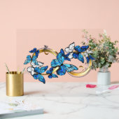 Symbol Infinity of Blue Morpho Butterflies アクリルサイン (ウェディング)