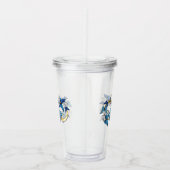 Symbol Infinity of Blue Morpho Butterflies アクリルタンブラー (右)