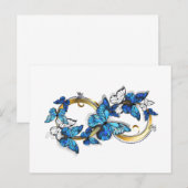 Symbol Infinity of Blue Morpho Butterflies アドバイスカード (正面/裏面)