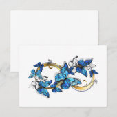 Symbol Infinity of Blue Morpho Butterflies アドバイスカード (正面/裏面)