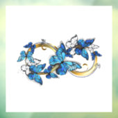 Symbol Infinity of Blue Morpho Butterflies ウィンドウサイン (シート3)