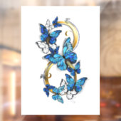 Symbol Infinity of Blue Morpho Butterflies ウィンドウサイン (シート2)