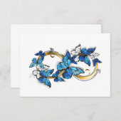Symbol Infinity of Blue Morpho Butterflies エンクロージャーカード (正面/裏面)