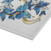 Symbol Infinity of Blue Morpho Butterflies カッティングボード (角)