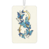 Symbol Infinity of Blue Morpho Butterflies カーエアーフレッシュナー (裏面)