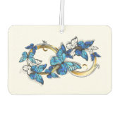 Symbol Infinity of Blue Morpho Butterflies カーエアーフレッシュナー (裏面)