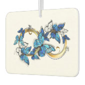 Symbol Infinity of Blue Morpho Butterflies カーエアーフレッシュナー (左)