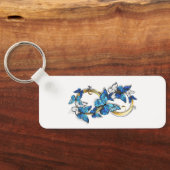 Symbol Infinity of Blue Morpho Butterflies キーホルダー (裏面)
