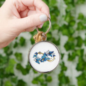 Symbol Infinity of Blue Morpho Butterflies キーホルダー (手)