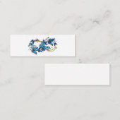 Symbol Infinity of Blue Morpho Butterflies スキニー名刺 (正面/裏面)
