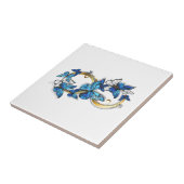 Symbol Infinity of Blue Morpho Butterflies タイル (側面)