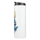 Symbol Infinity of Blue Morpho Butterflies タンブラー (回転右)
