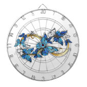 Symbol Infinity of Blue Morpho Butterflies ダーツボード (正面)