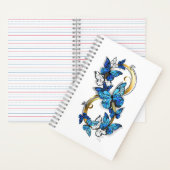 Symbol Infinity of Blue Morpho Butterflies ノートブック (内側)