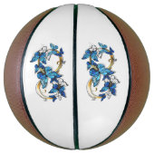 Symbol Infinity of Blue Morpho Butterflies バスケットボール (縦)