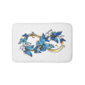 Symbol Infinity of Blue Morpho Butterflies バスマット (正面)