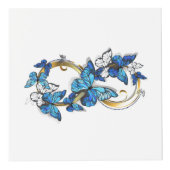 Symbol Infinity of Blue Morpho Butterflies フォトキューブ (右)