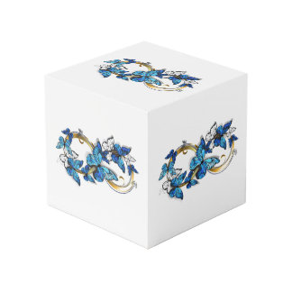 Symbol Infinity of Blue Morpho Butterflies フォトキューブ