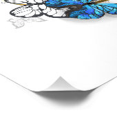 Symbol Infinity of Blue Morpho Butterflies フォトプリント (角)