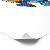 Symbol Infinity of Blue Morpho Butterflies フォトプリント (角)