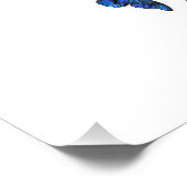 Symbol Infinity of Blue Morpho Butterflies フォトプリント (角)