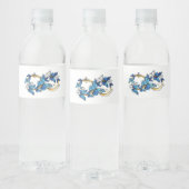 Symbol Infinity of Blue Morpho Butterflies ペットボトルラベル (ボトル)