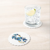 Symbol Infinity of Blue Morpho Butterflies ペーパーコースター (インサイチュ)