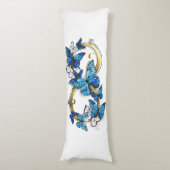 Symbol Infinity of Blue Morpho Butterflies ボディピロー (正面縦)