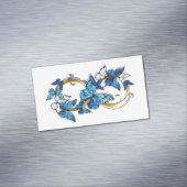 Symbol Infinity of Blue Morpho Butterflies マグネット名刺 (インサイチュ)