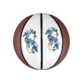 Symbol Infinity of Blue Morpho Butterflies ミニバスケットボール (縦)