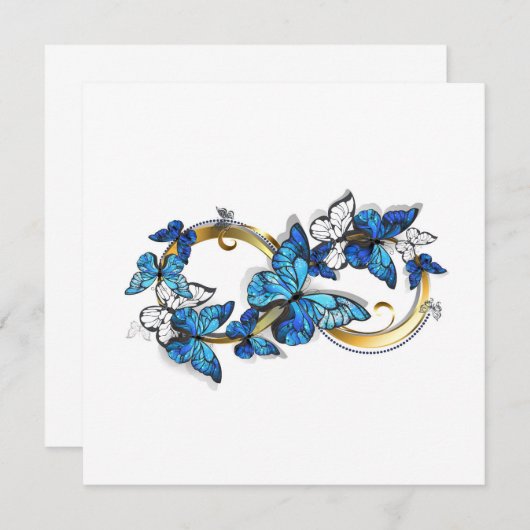 Symbol Infinity of Blue Morpho Butterflies メニュー (正面/裏面)