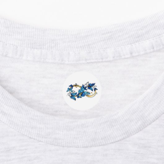 Symbol Infinity of Blue Morpho Butterflies ラベル (貼付)