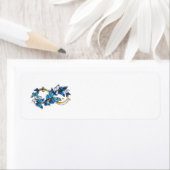 Symbol Infinity of Blue Morpho Butterflies ラベル (インサイチュ)