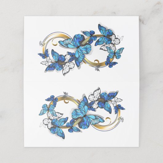 Symbol Infinity of Blue Morpho Butterflies 予約カード (外部開封)