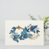 Symbol Infinity of Blue Morpho Butterflies 便箋 (スタンド正面)