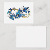 Symbol Infinity of Blue Morpho Butterflies 割引カード (正面/裏面)